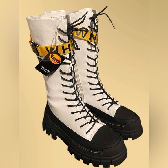 Dockers | Dockers white lace up snow boots NWOB size women’s US 7.5 - Picture 4 of 14